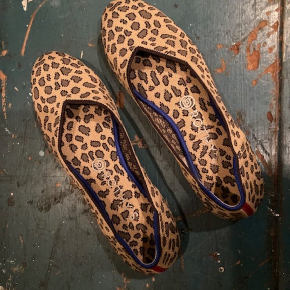 Leopard Rothys round toe